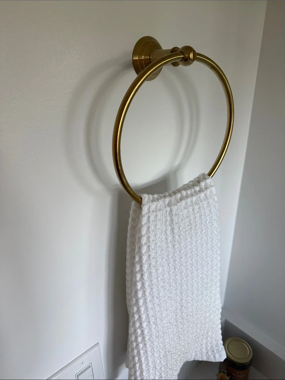 Newport Brass Towel Ring- Satin Bronze